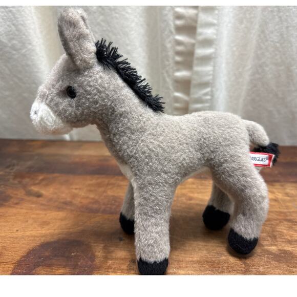 Douglas Cuddle Toys Small Plush Collectible Stuffed Animal Donkey Mule Burro - Picture 1 of 11